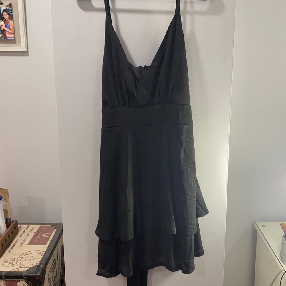 Black spaghetti strap shein dress, size large.
